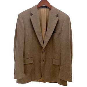 Stafford Executive 100% Camel Hair Sport Coat Blazer‎ Jacket Size 44R